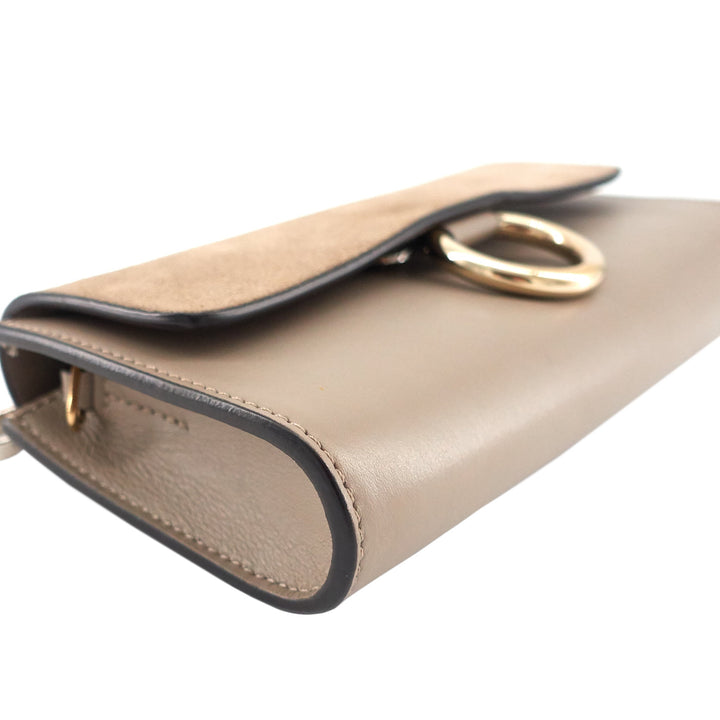 Faye Mini Leather and Suede Bag