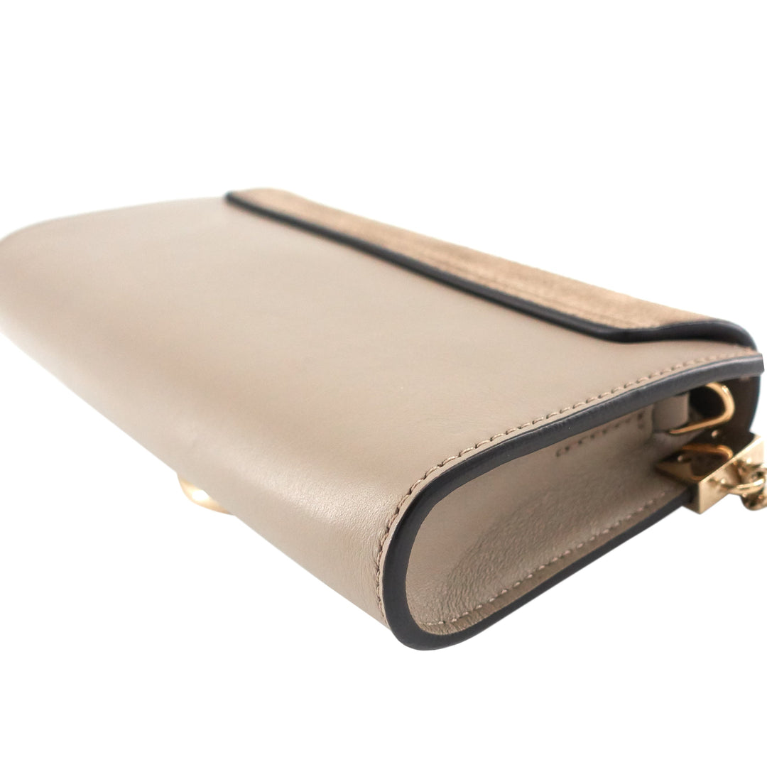 Faye Mini Leather and Suede Bag