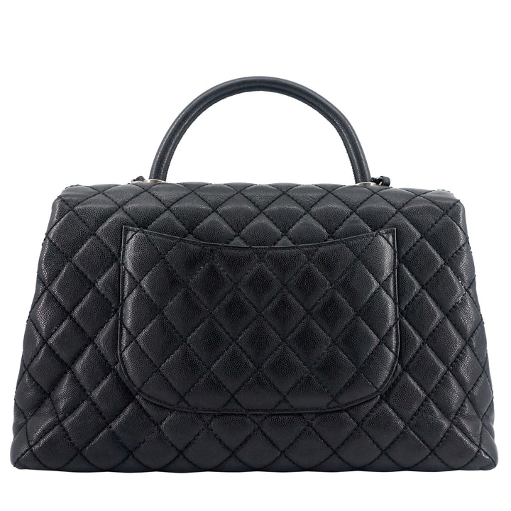 Coco Top Handle Large Caviar Leather Bag