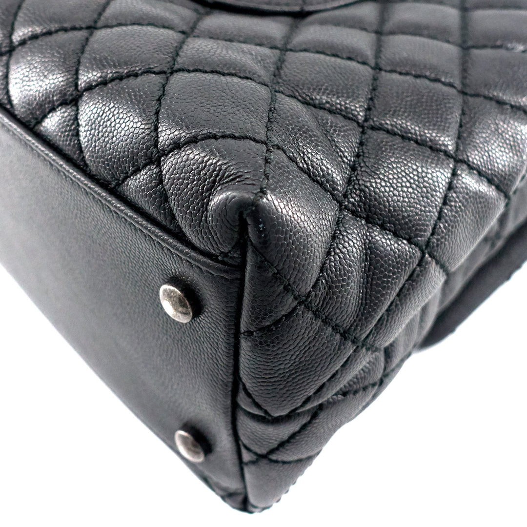 Coco Top Handle Large Caviar Leather Bag