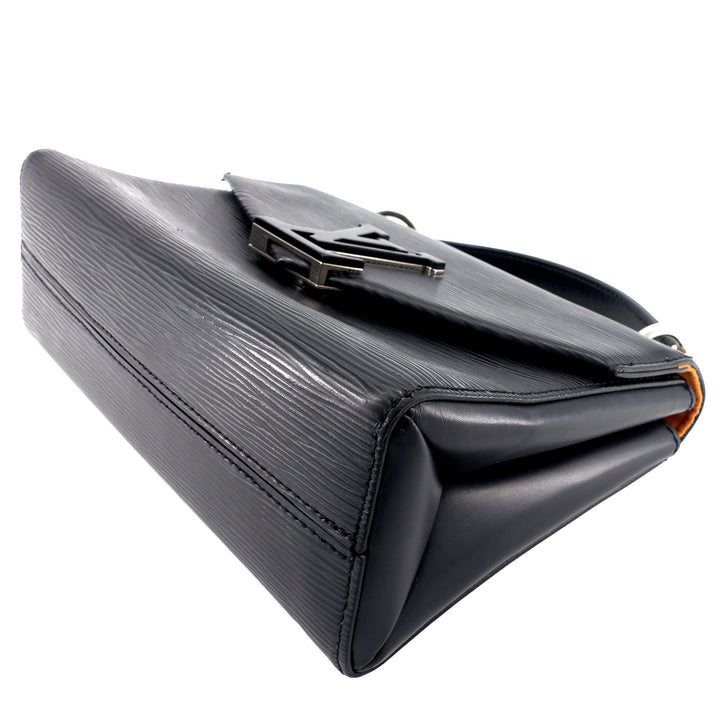 Pochette Grenelle Black Epi Leather Bag