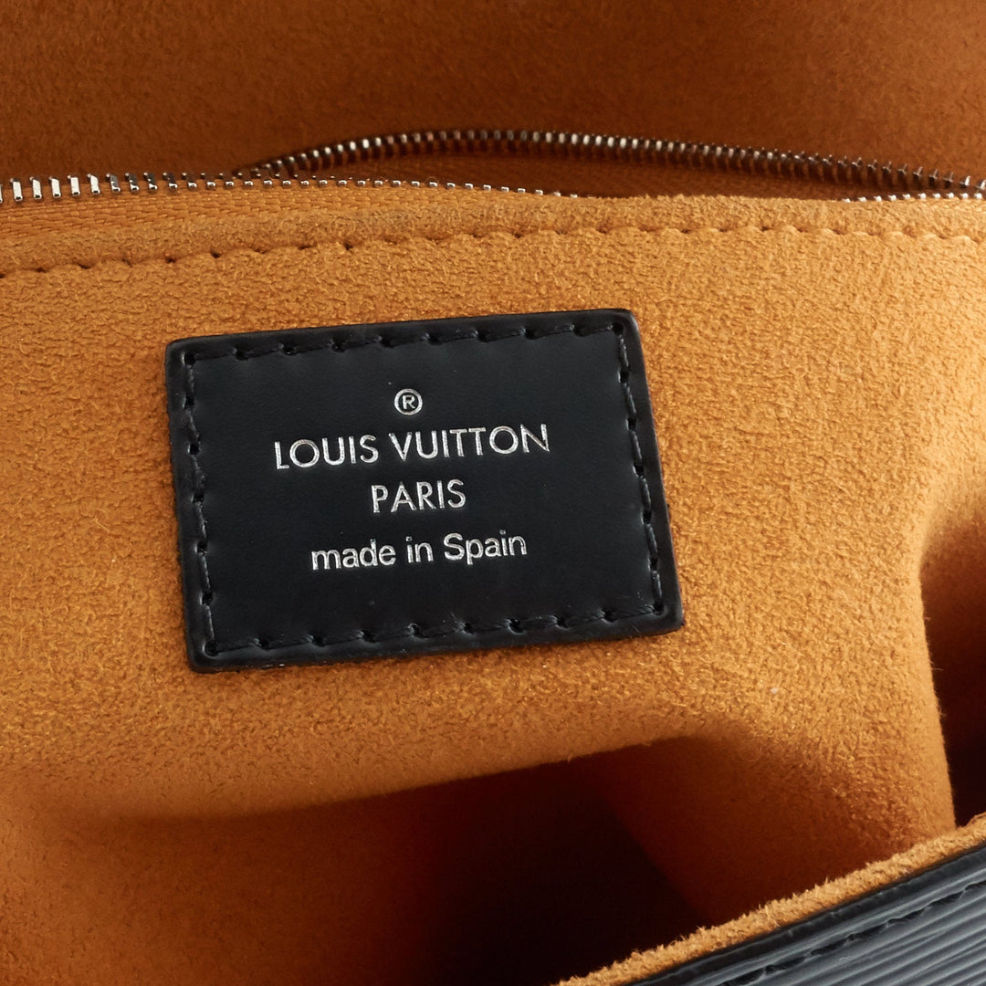 Pochette Grenelle Black Epi Leather Bag