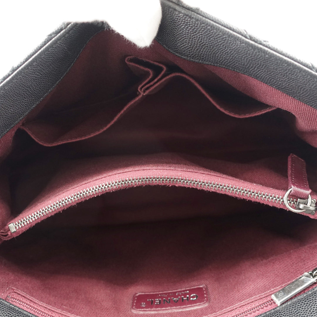 Coco Top Handle Large Caviar Leather Bag