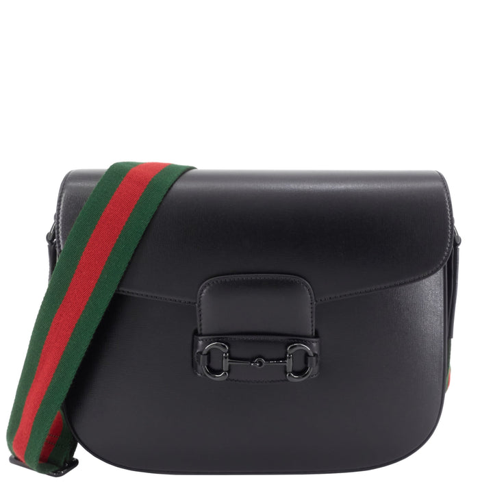 Horsebit 1955 Large Monochrome Azalea Leather Bag