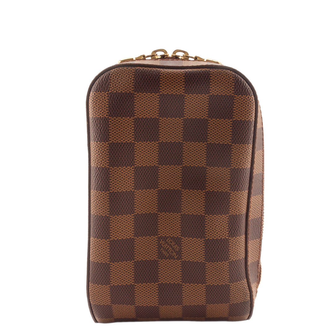 Geronimos Damier Ebene Canvas Waist Bag