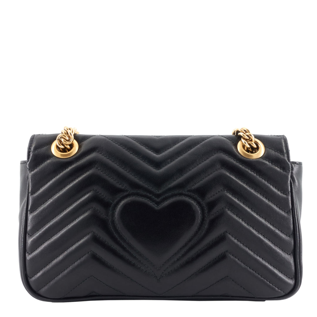 GG Marmont Small Leather Flap Bag