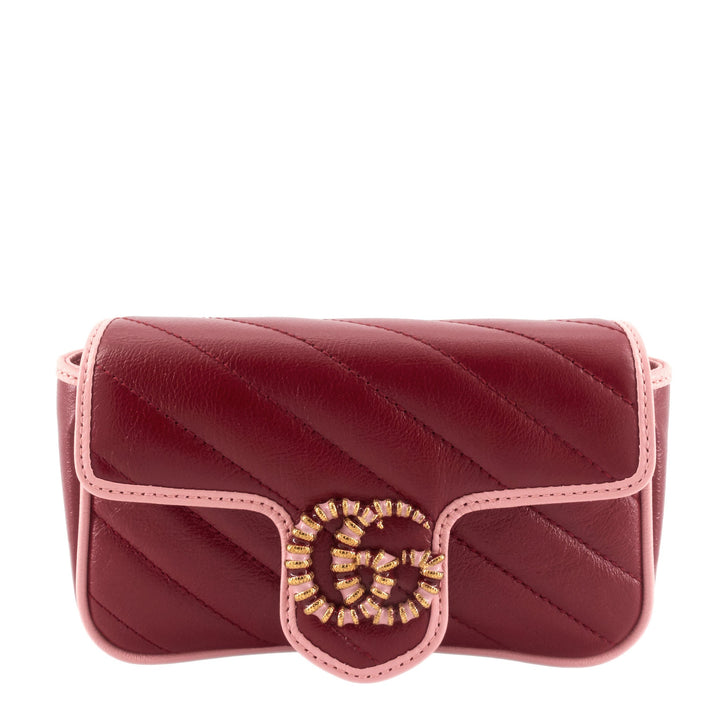 Azalea Enameled Torchon GG Marmont Wallet