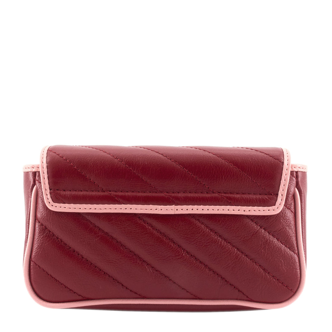 Azalea Enameled Torchon GG Marmont Wallet