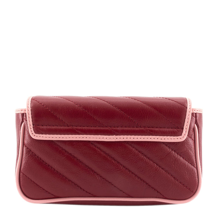 Azalea Enameled Torchon GG Marmont Wallet