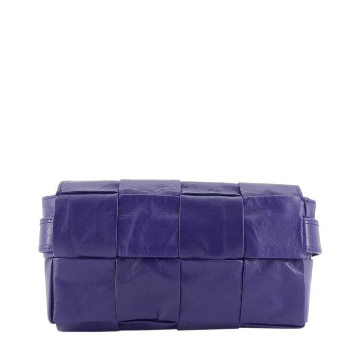 Maxi Intrecciato Leather Cassette Belt Bag
