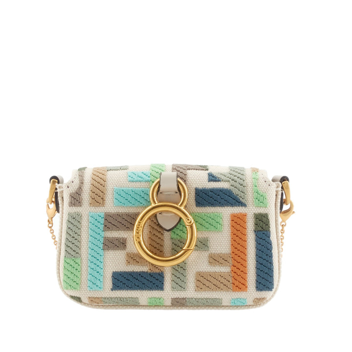 Nano Baguette Maxi Buckle Canvas Bag