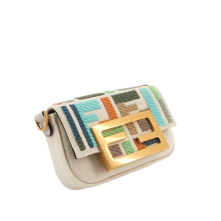 Nano Baguette Maxi Buckle Canvas Bag