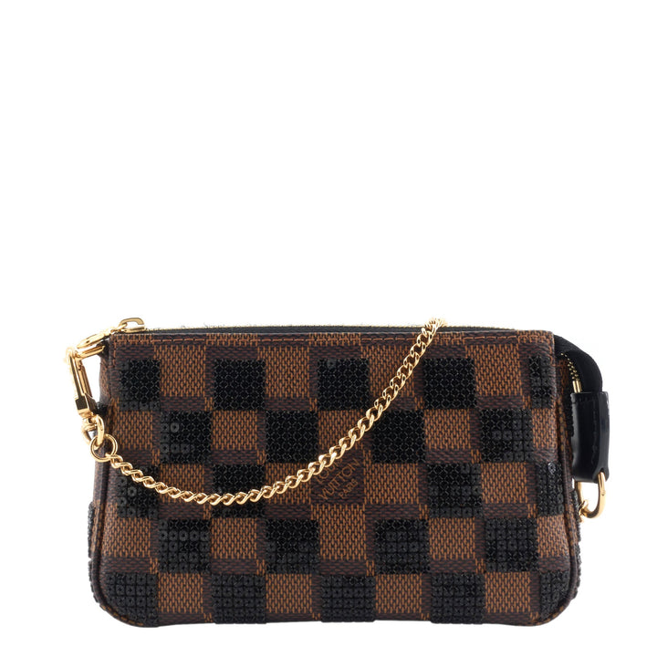 Damier Paillettes Mini Pochette Accessoires Bag