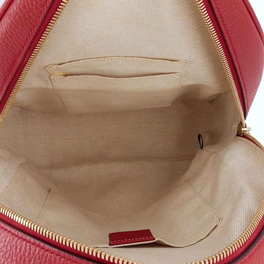Soho Chain Calfskin Leather Backpack Bag