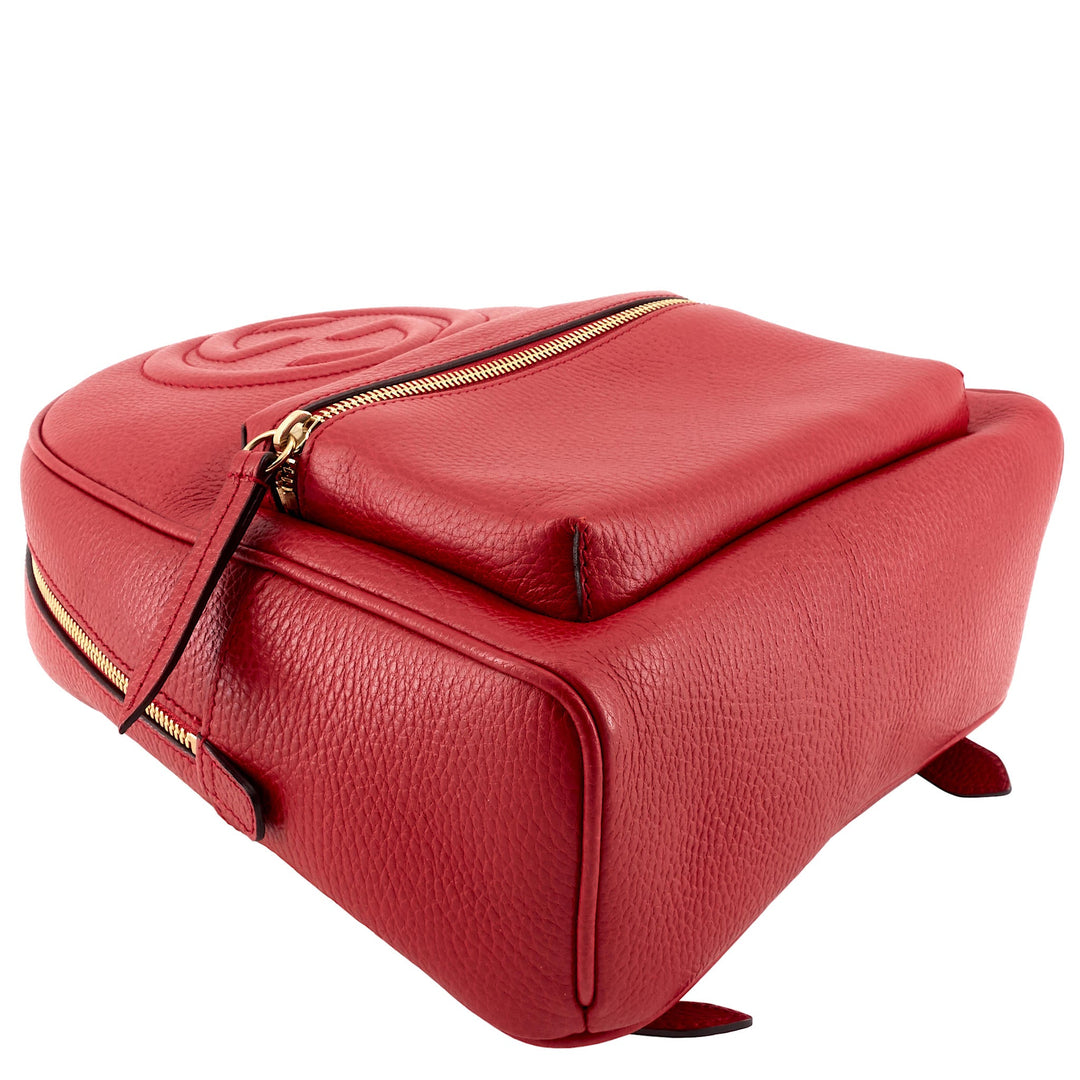Soho Chain Calfskin Leather Backpack Bag