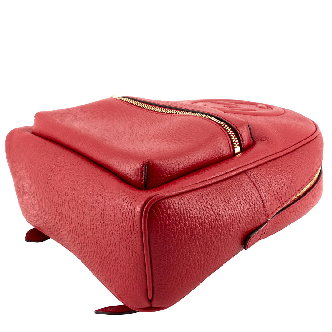 Soho Chain Calfskin Leather Backpack Bag