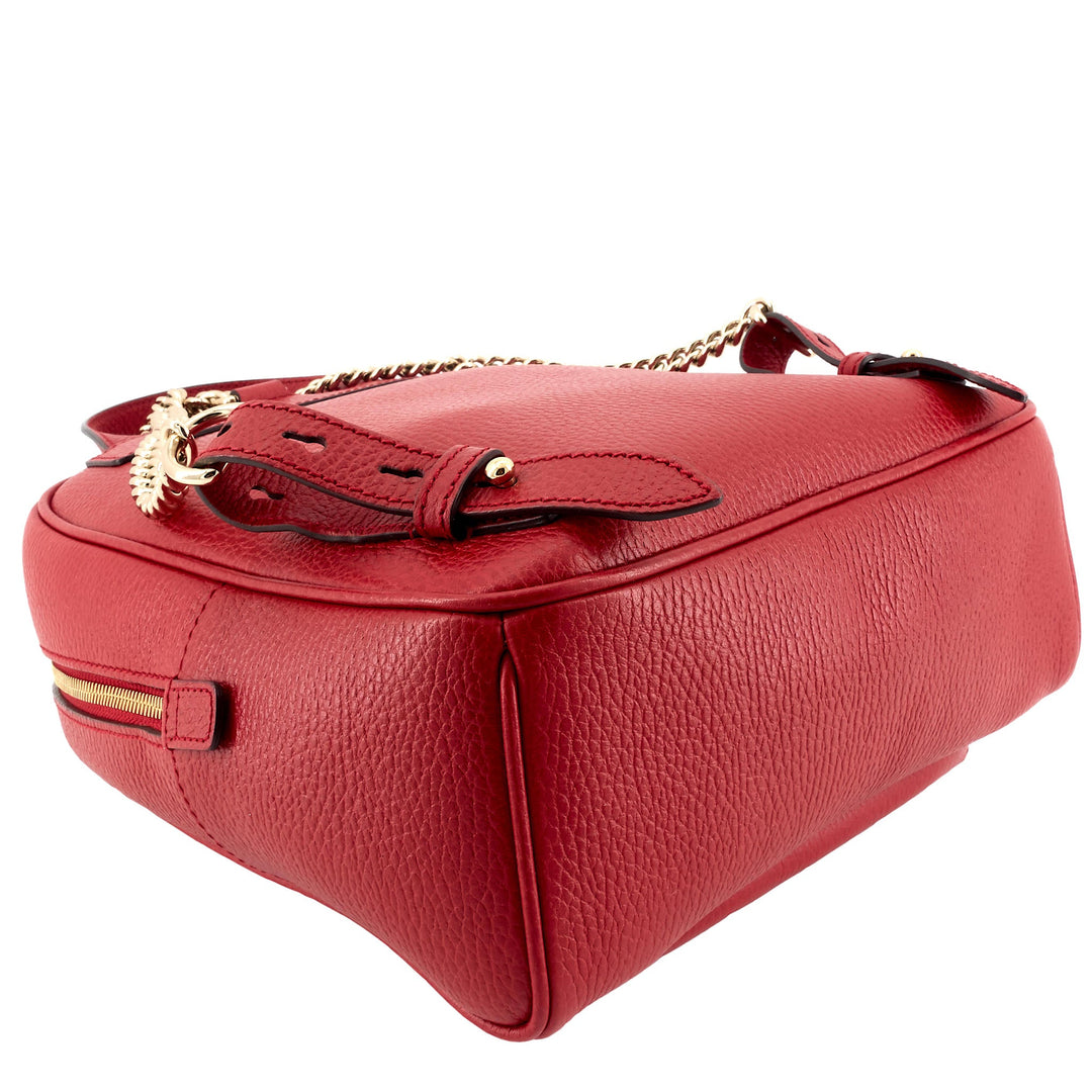 Soho Chain Calfskin Leather Backpack Bag