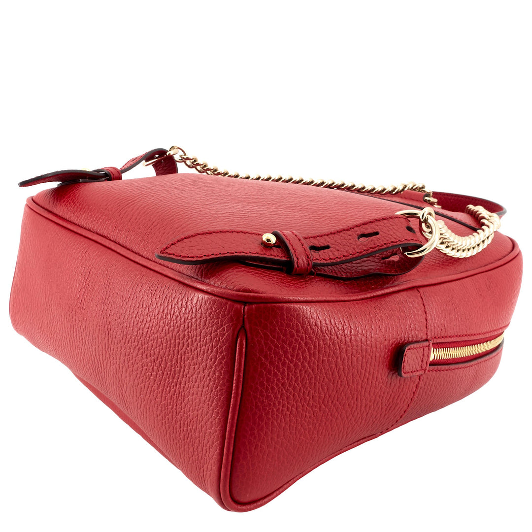 Soho Chain Calfskin Leather Backpack Bag