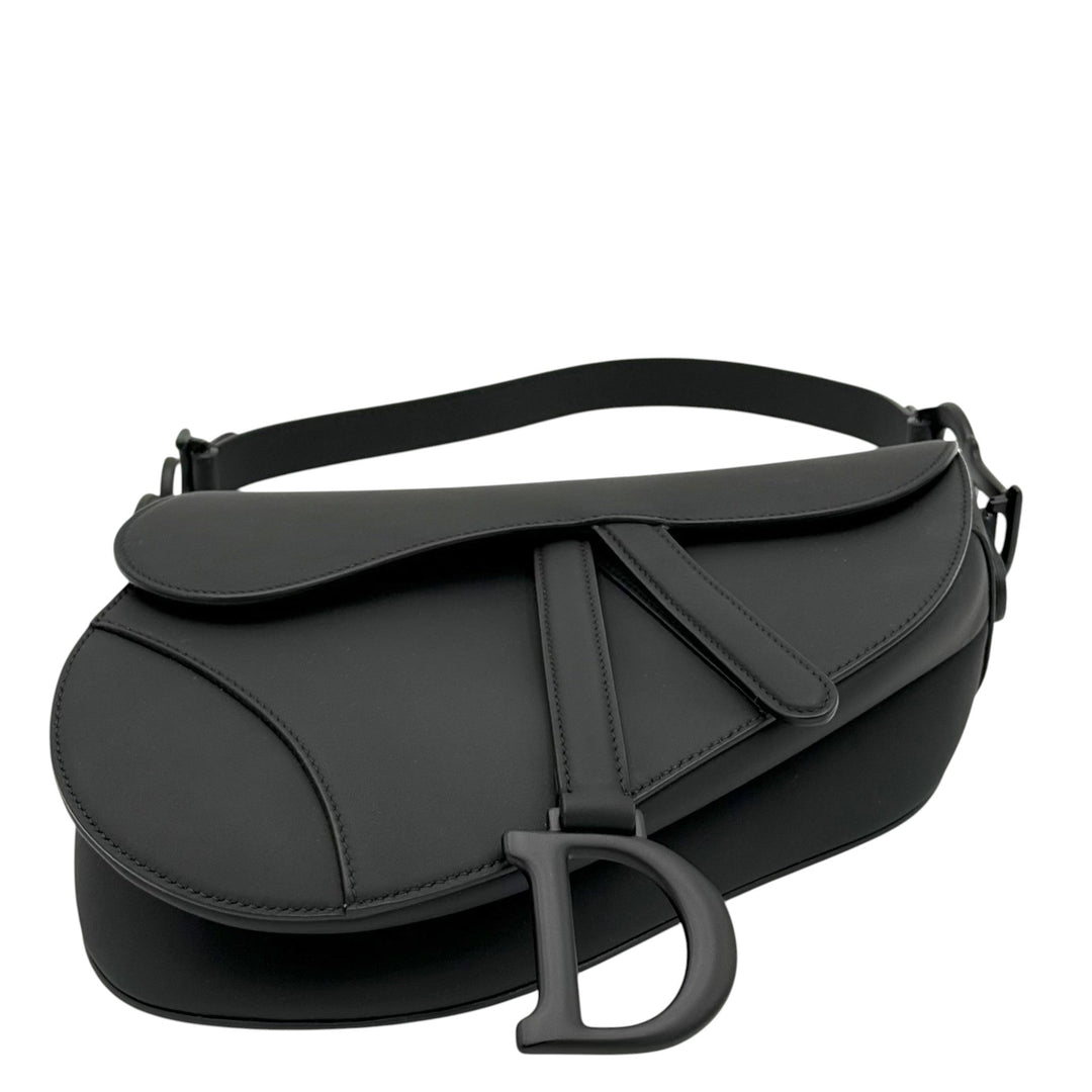 Saddle with Strap Calfskin Leather Bag