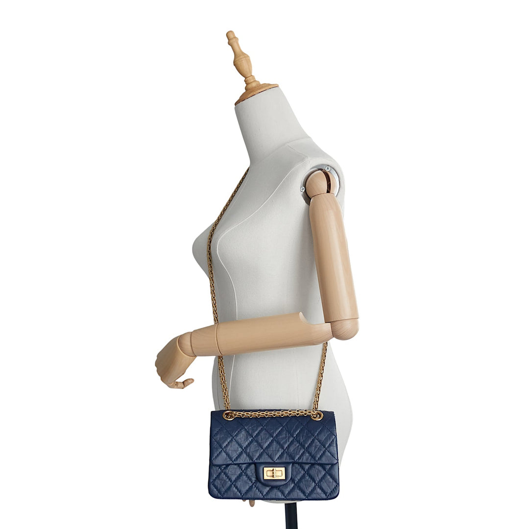 2.55 Reissue Mini Aged Calfskin Quilted Leather Bag