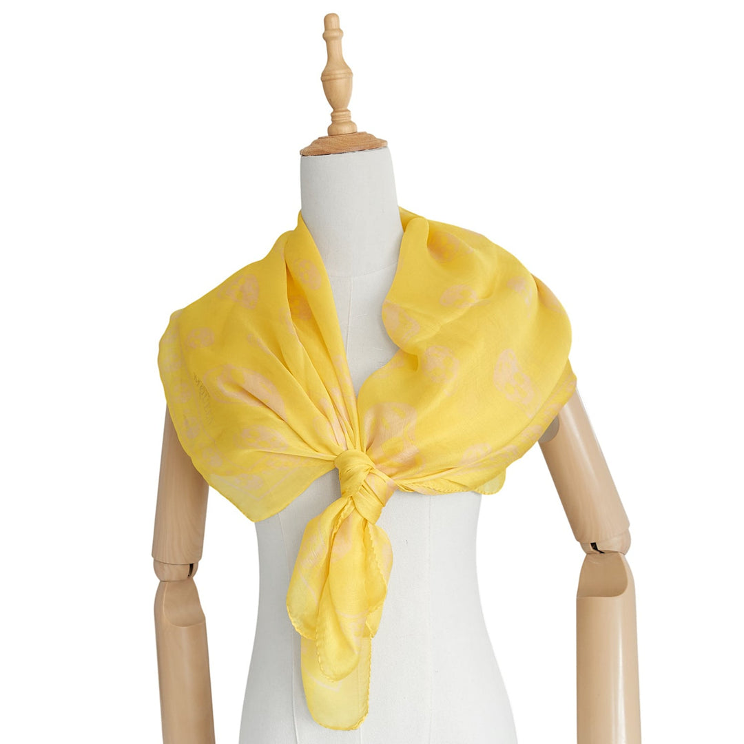 Skull Chiffon Scarf