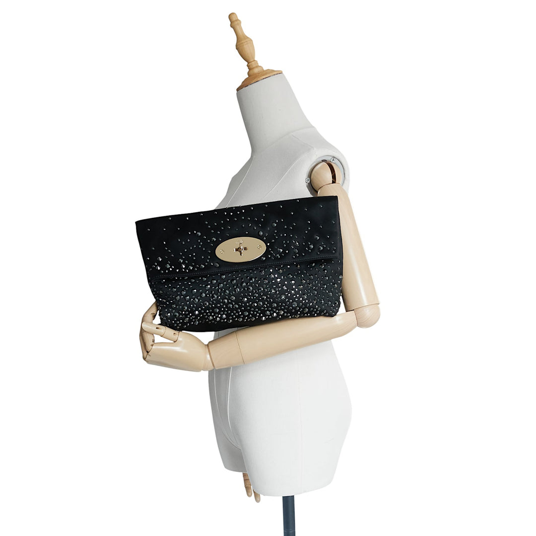 Clemmie Satin Embellished Clutch