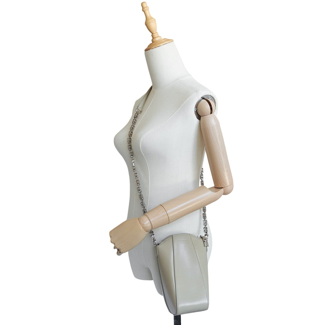 Mini Antigona Vertical Leather Crossbody Bag