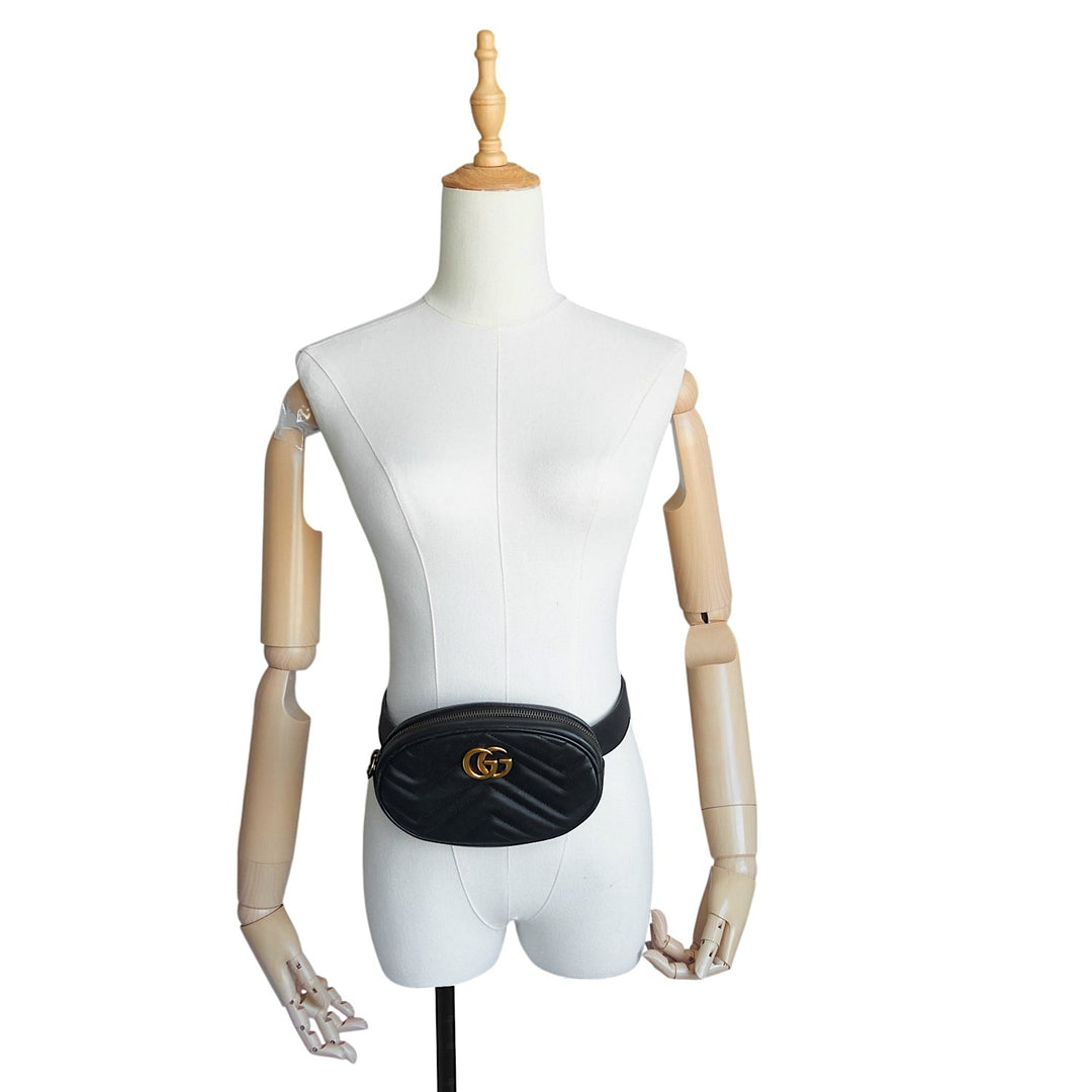GG Marmont Calfskin Leather Belt Bag