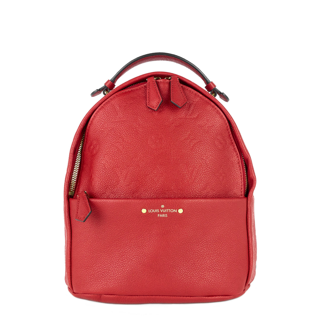 sorbonne monogram empreinte leather backpack