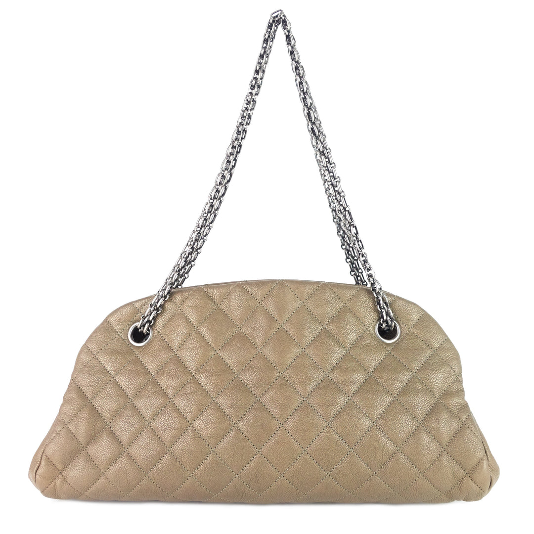 just mademoiselle medium caviar leather bowler bag