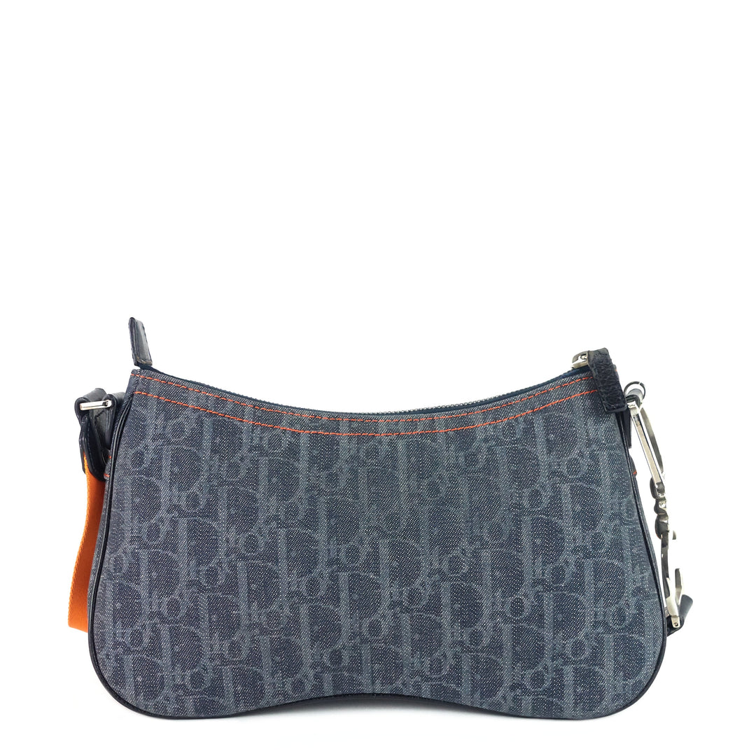 flight line monogram canvas saddle bag