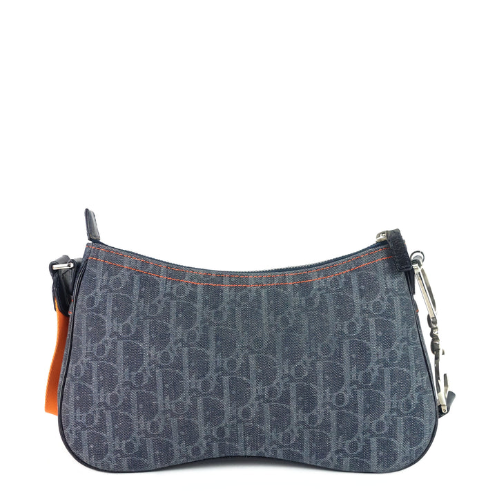 flight line monogram canvas saddle bag