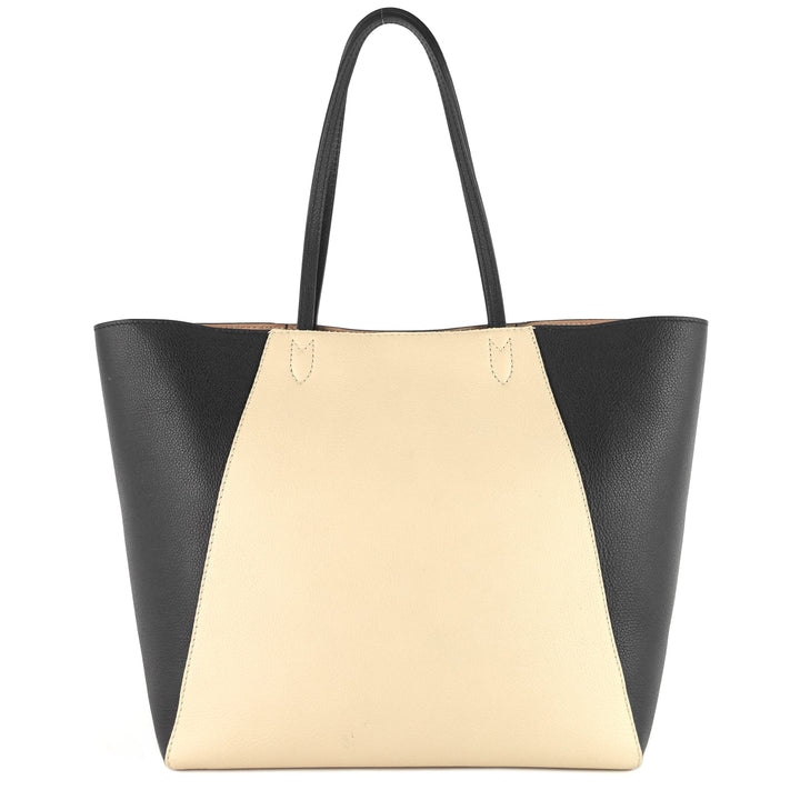 lockme cabas calfskin leather tote bag