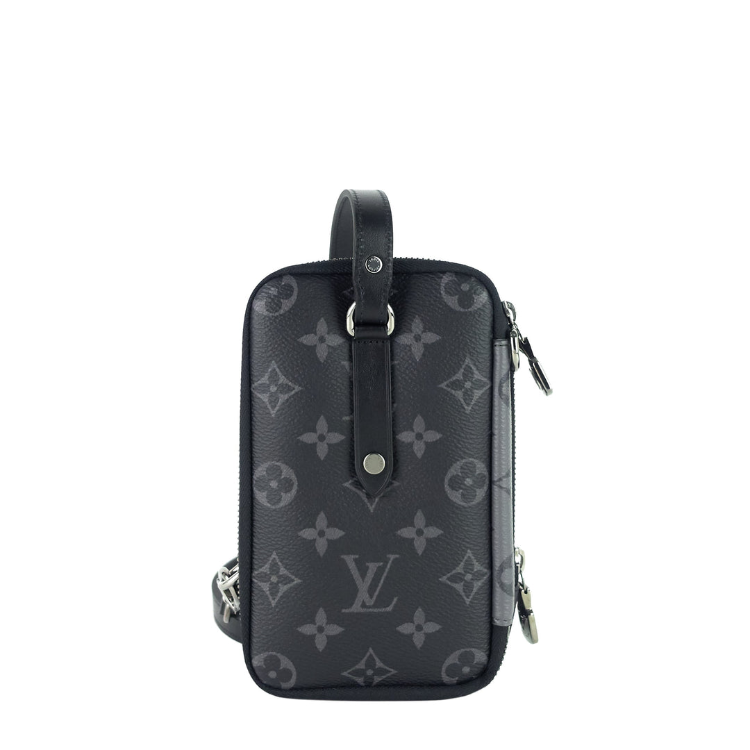 double phone eclipse reverse canvas pouch