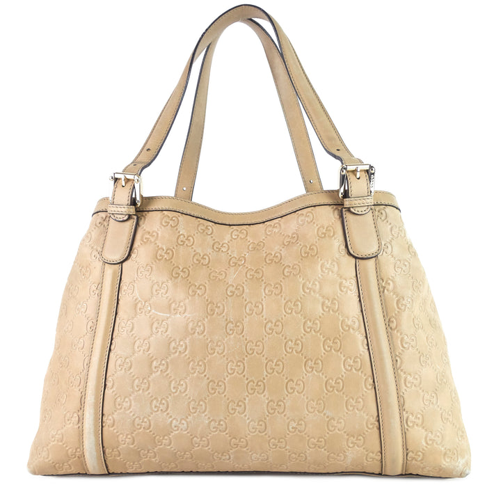 britt guccissima leather tote bag