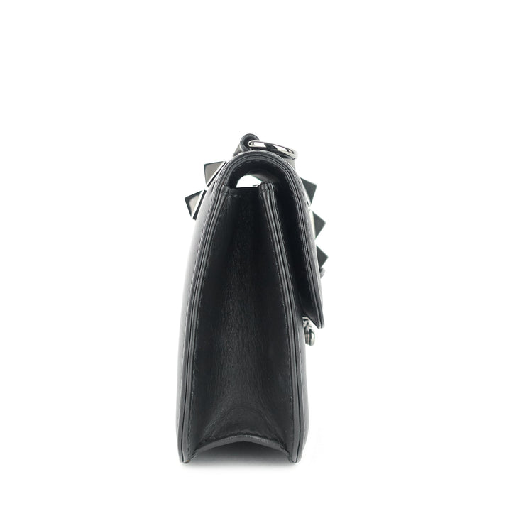 glam lock small leather bag