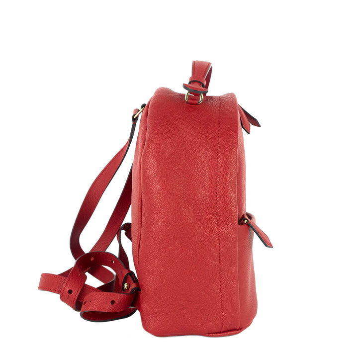 sorbonne monogram empreinte leather backpack