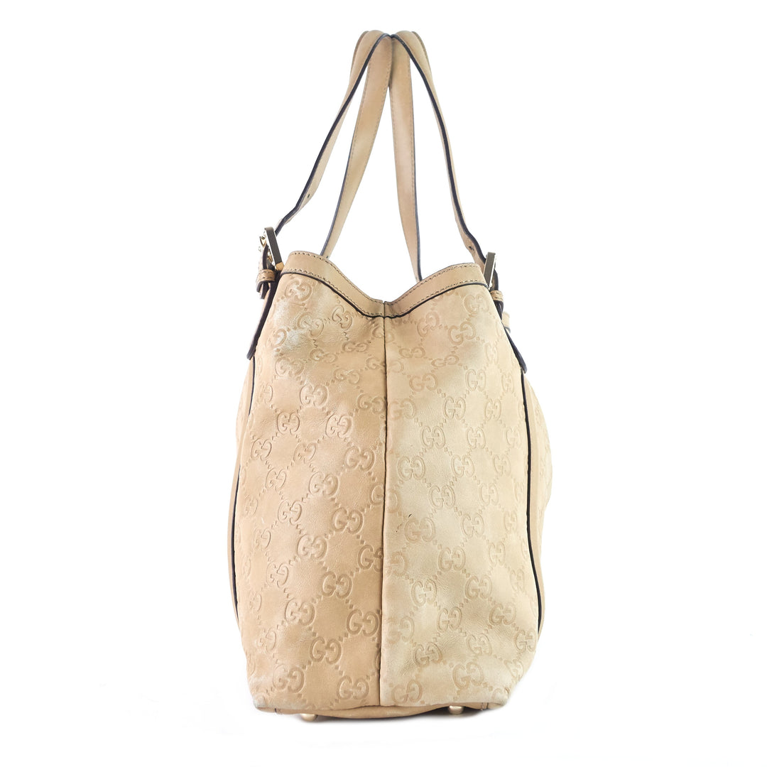 britt guccissima leather tote bag