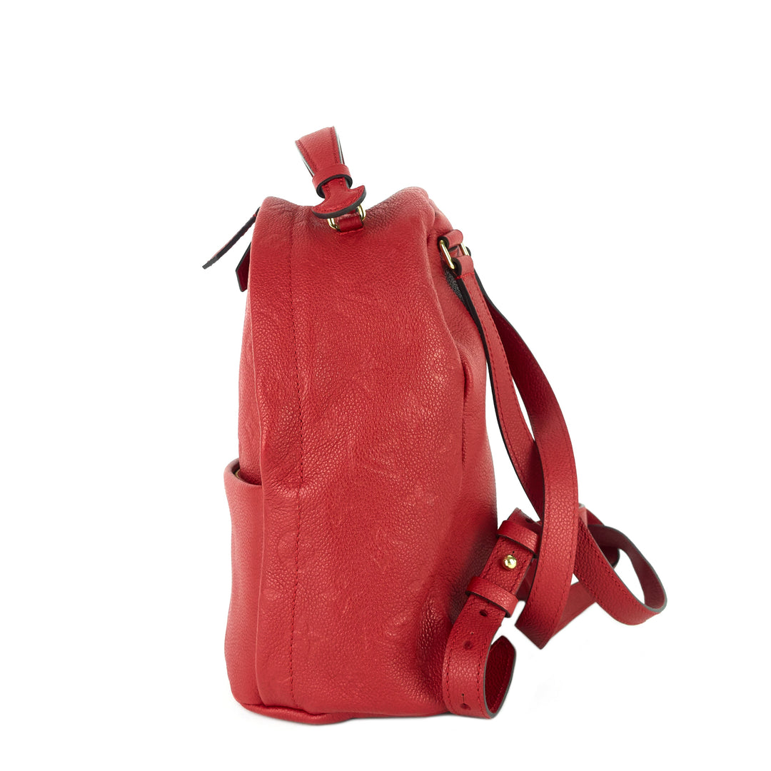 sorbonne monogram empreinte leather backpack