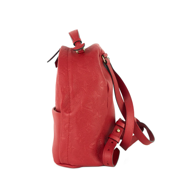 sorbonne monogram empreinte leather backpack