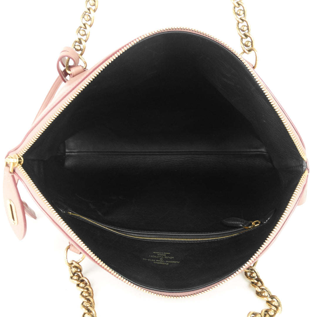 cuir boudoir lockit leather chain tote bag