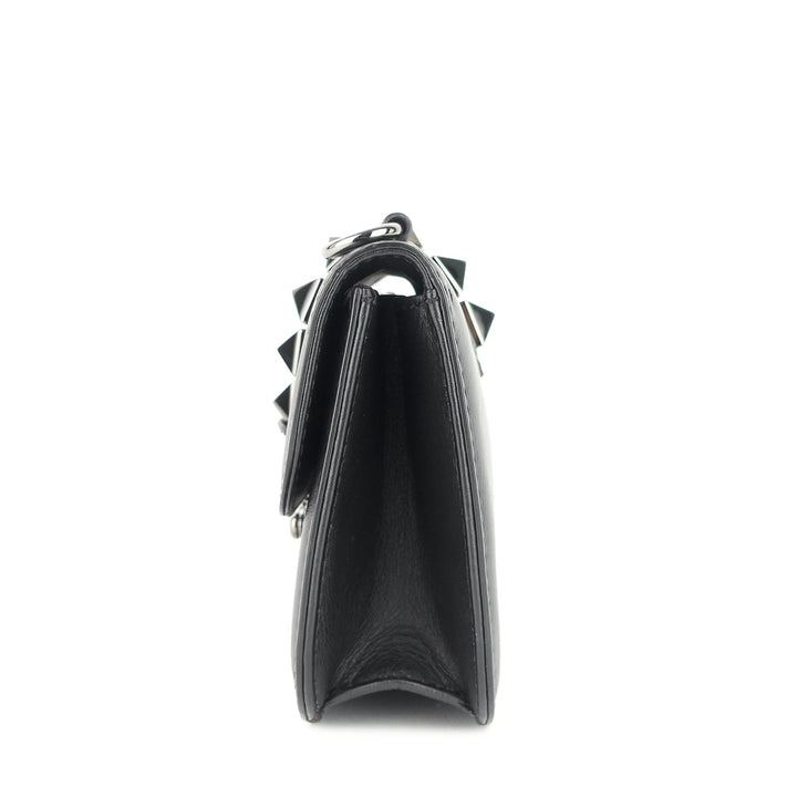 glam lock small leather bag