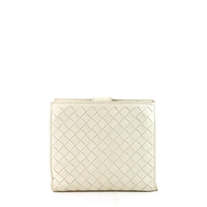 intrecciato nappa leather french flap wallet