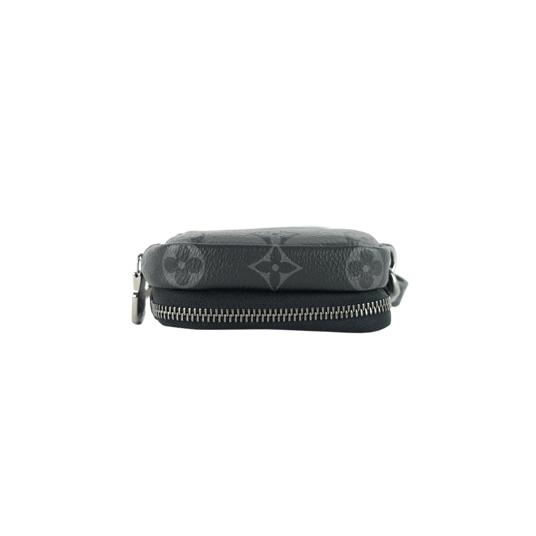 double phone eclipse reverse canvas pouch