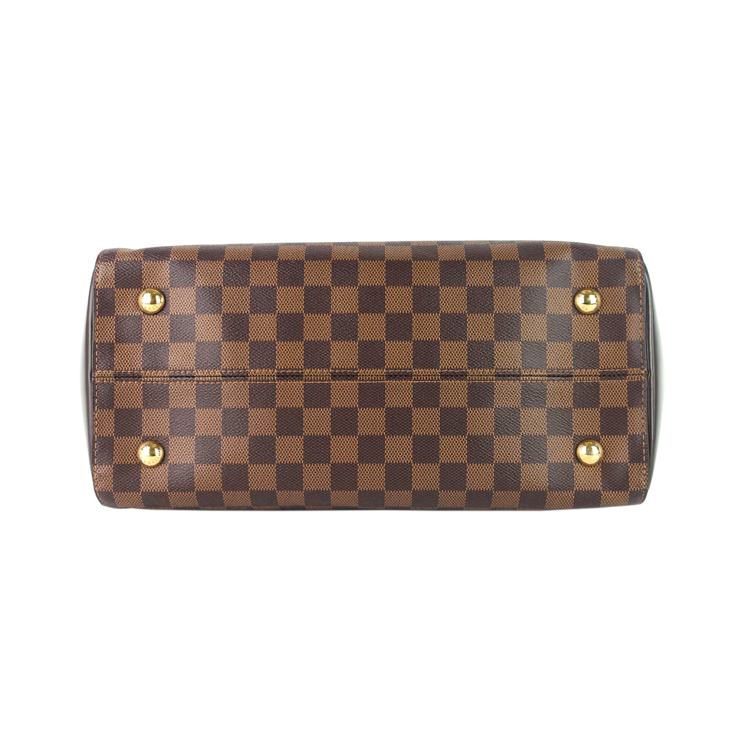 rivoli mm damier ebene canvas tote bag