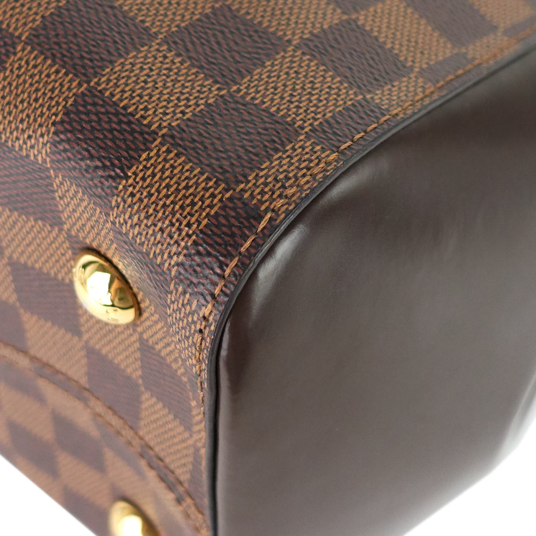 rivoli mm damier ebene canvas tote bag