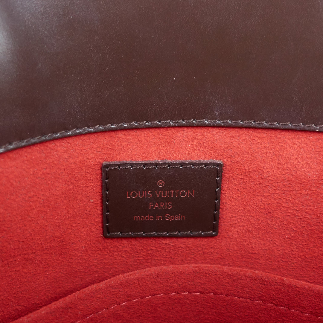 rivoli mm damier ebene canvas tote bag