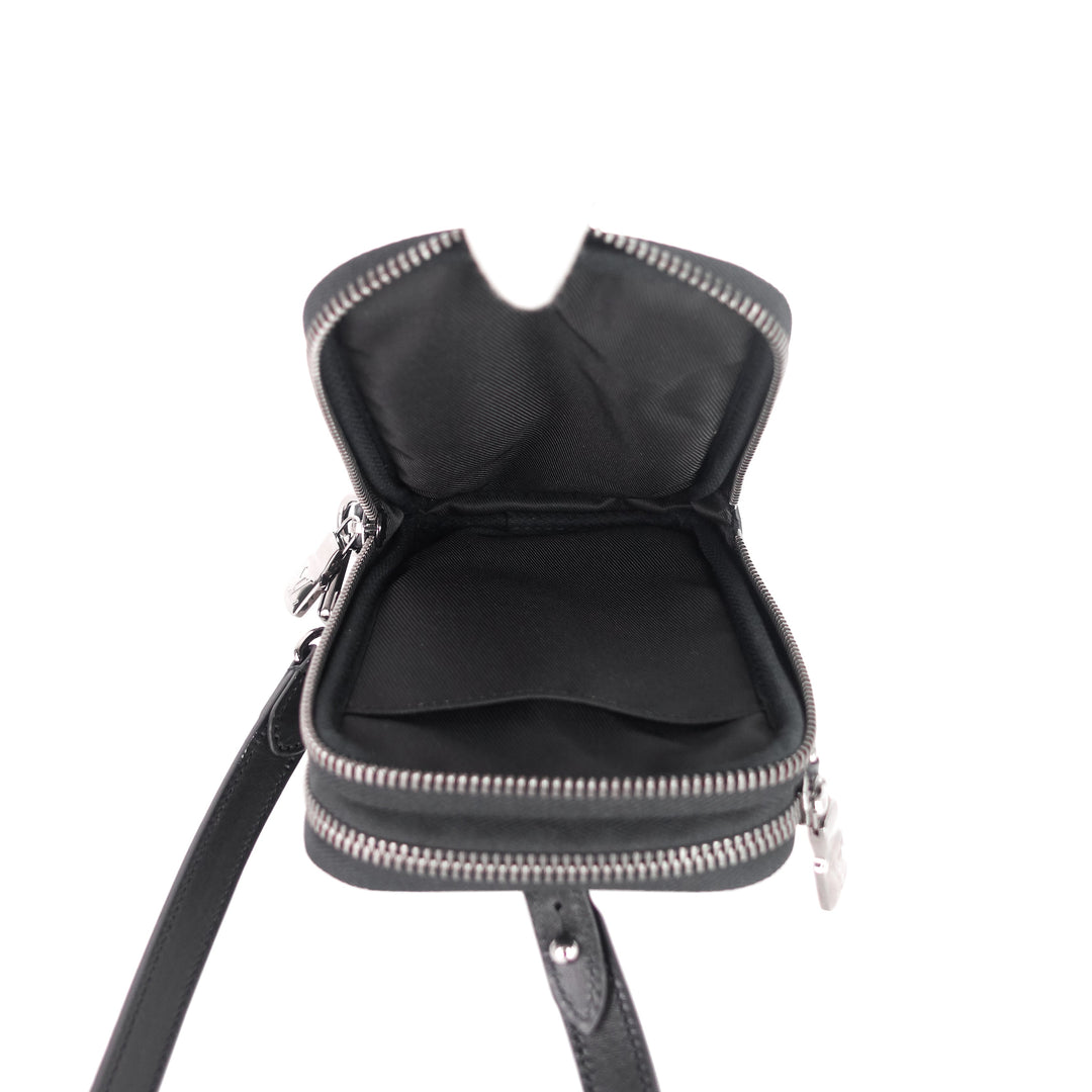 double phone eclipse reverse canvas pouch