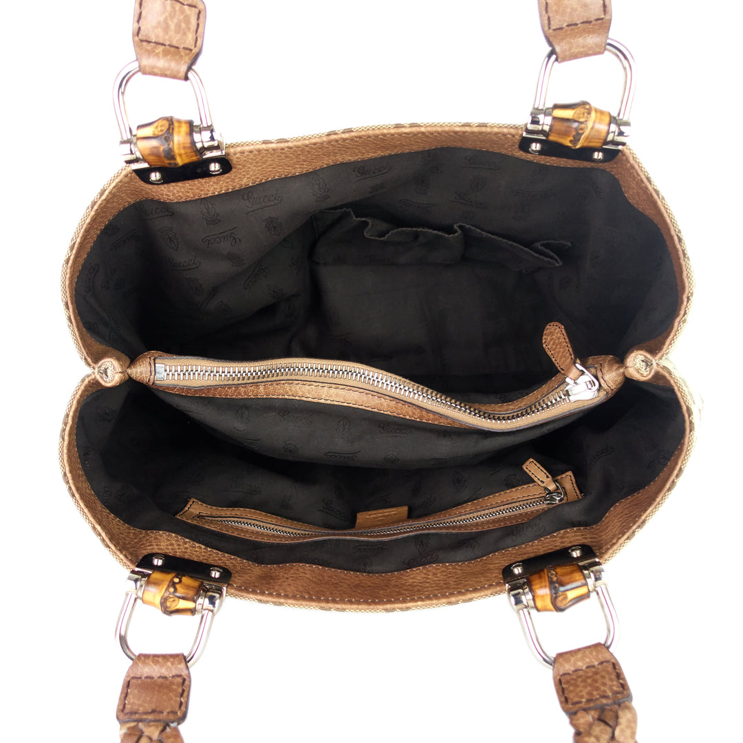 Libeccio Bamboo Bar Medium Canvas Tote Bag