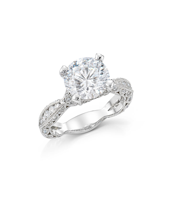 Platinum Tacori Lab Grown Diamond Ring